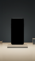 Smartphone in Obsidian Black Glass