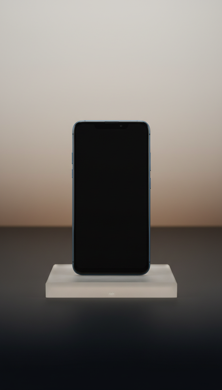 Mid-Tier Smartphone in Steel Blue Finish